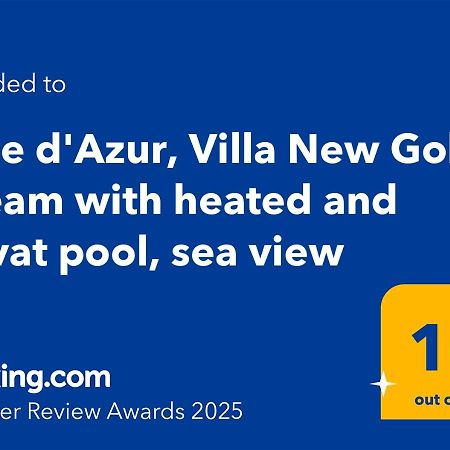 Côte d'Azur, Villa New Gold Dream with heated&privat pool, sea view Le Rouret Exterior foto