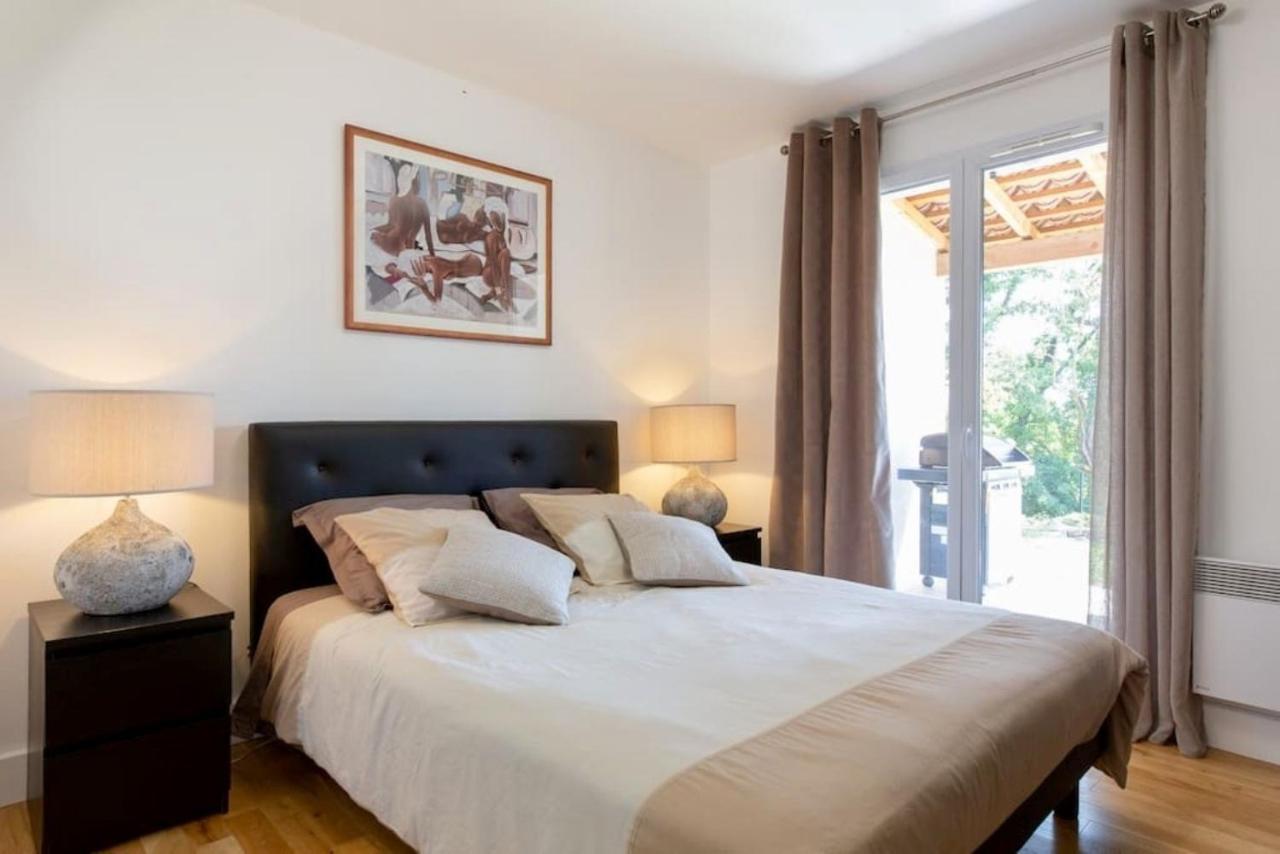 Côte d'Azur, Villa New Gold Dream with heated&privat pool, sea view Le Rouret Exterior foto